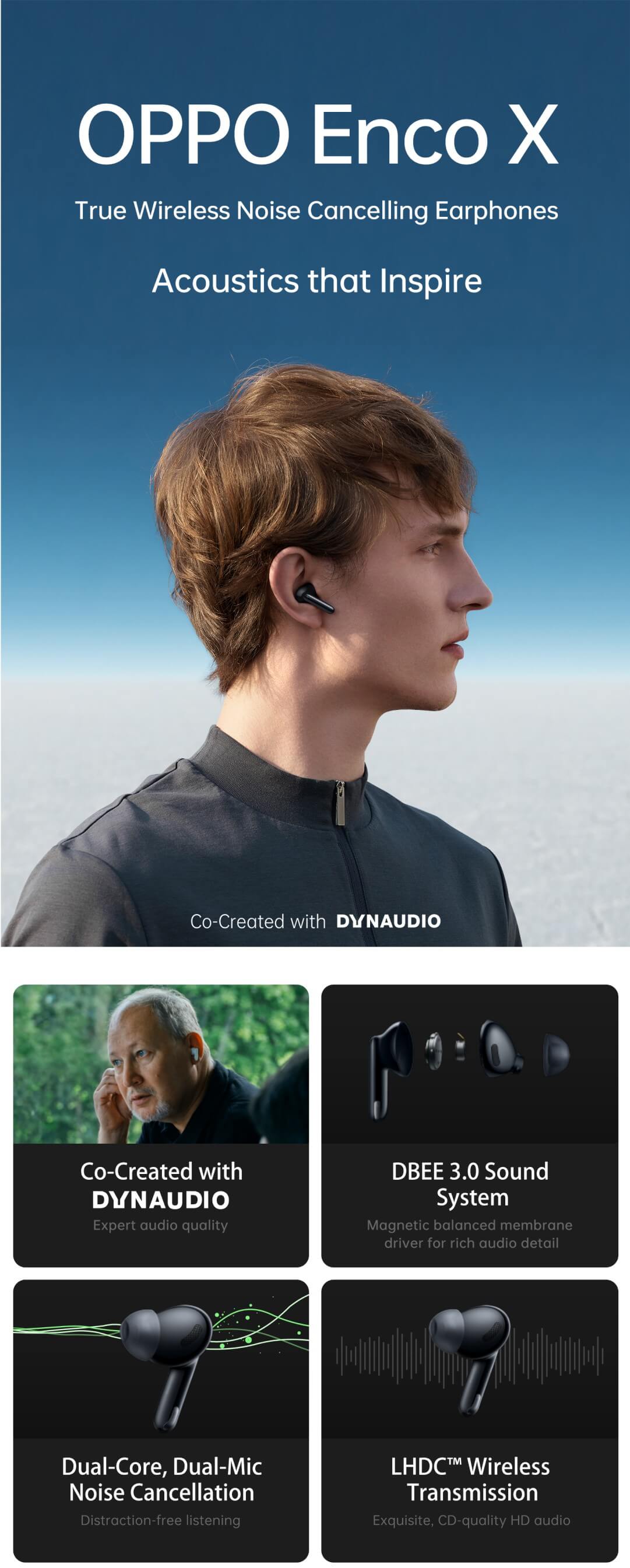 Oppo enco x true best sale wireless earphones