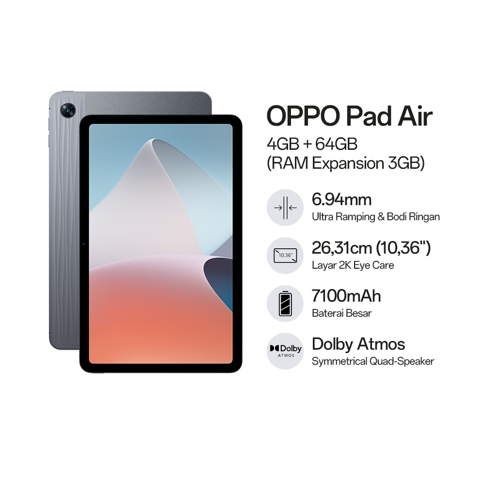 OPPO(オッポ) OPPO Pad Air (10.36インチ メモリ 4GB ストレージ 128GB ...
