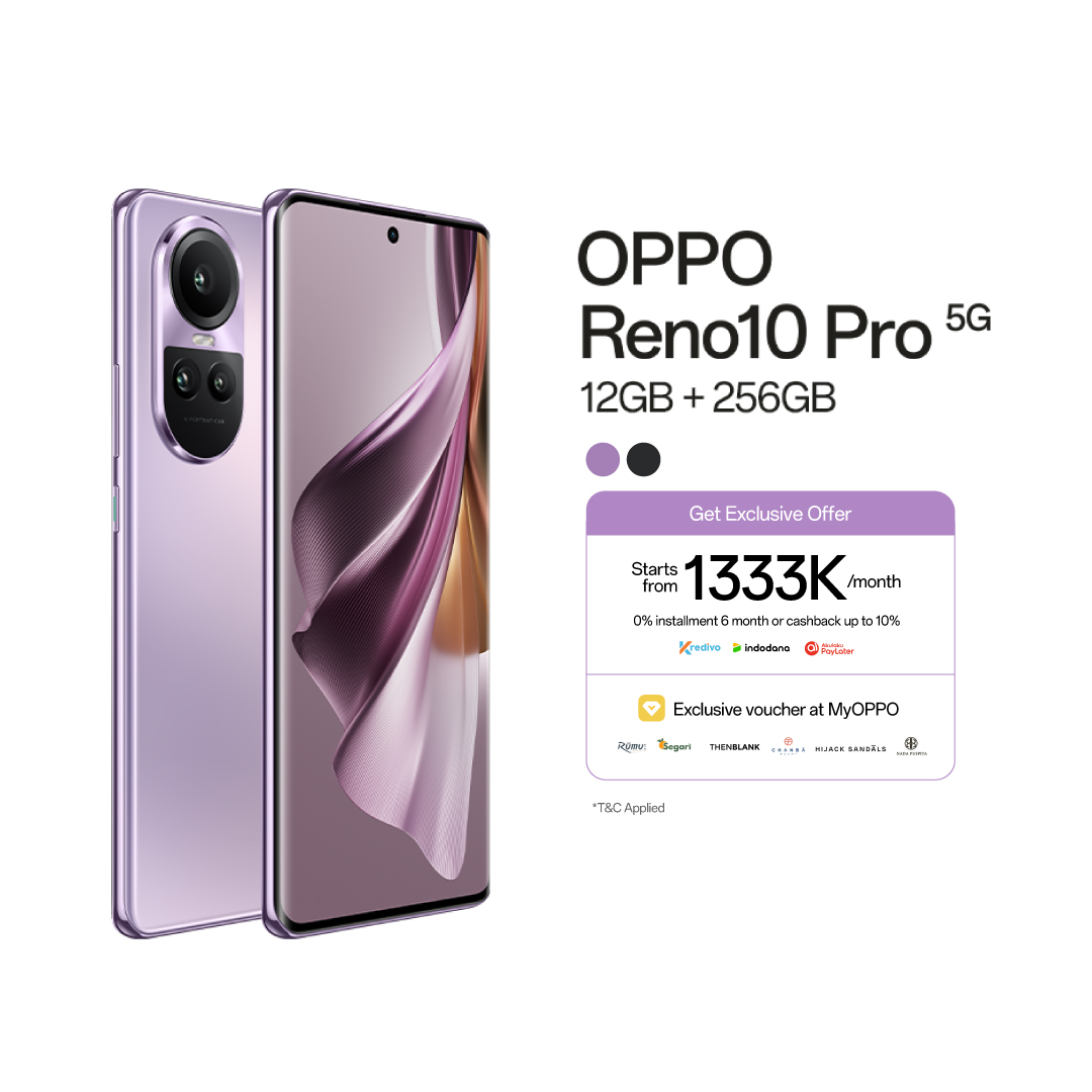 Beli OPPO Reno 10 Pro 5G Harga Promo Terbaru - OPPO Store (Indonesia)